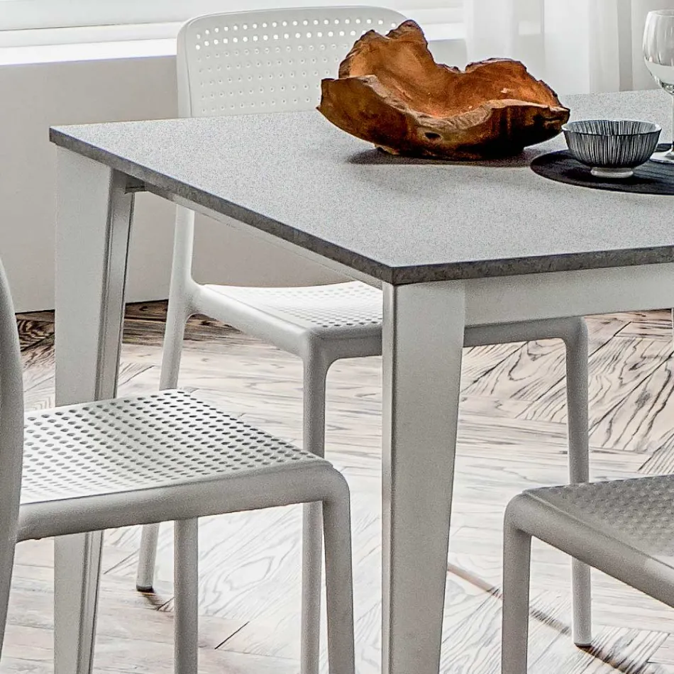 Extendable Dining Table up to 252 cm in Hpl Made in Italy - Efisto Viadurini