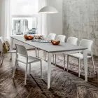 Extendable Dining Table up to 252 cm in Hpl Made in Italy - Efisto Viadurini