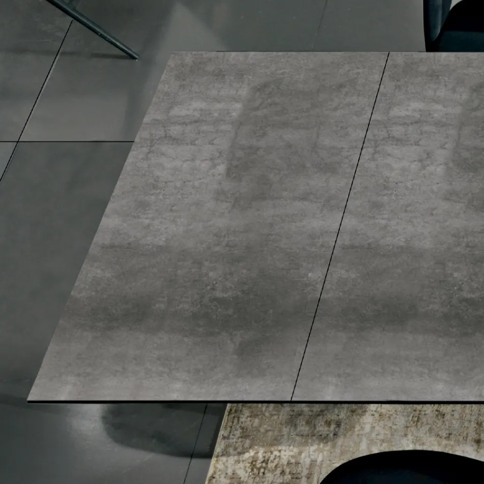 Extendable Dining Table up to 278 cm in Laminam Made in Italy - Settimmio Viadurini