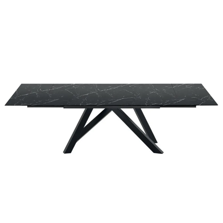 Extendable Dining Table up to 278 cm in Laminam Made in Italy - Settimmio Viadurini