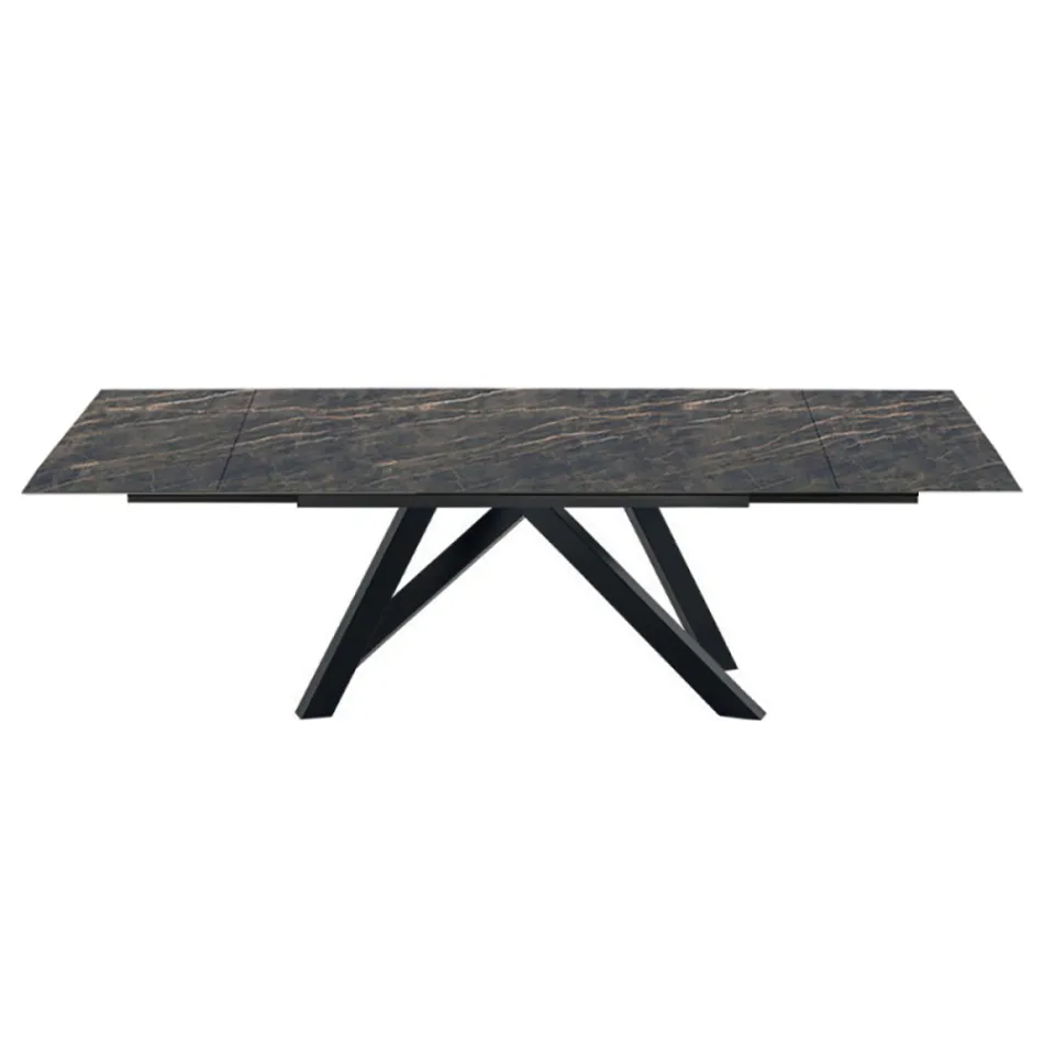 Extendable Dining Table up to 278 cm in Laminam Made in Italy - Settimmio Viadurini