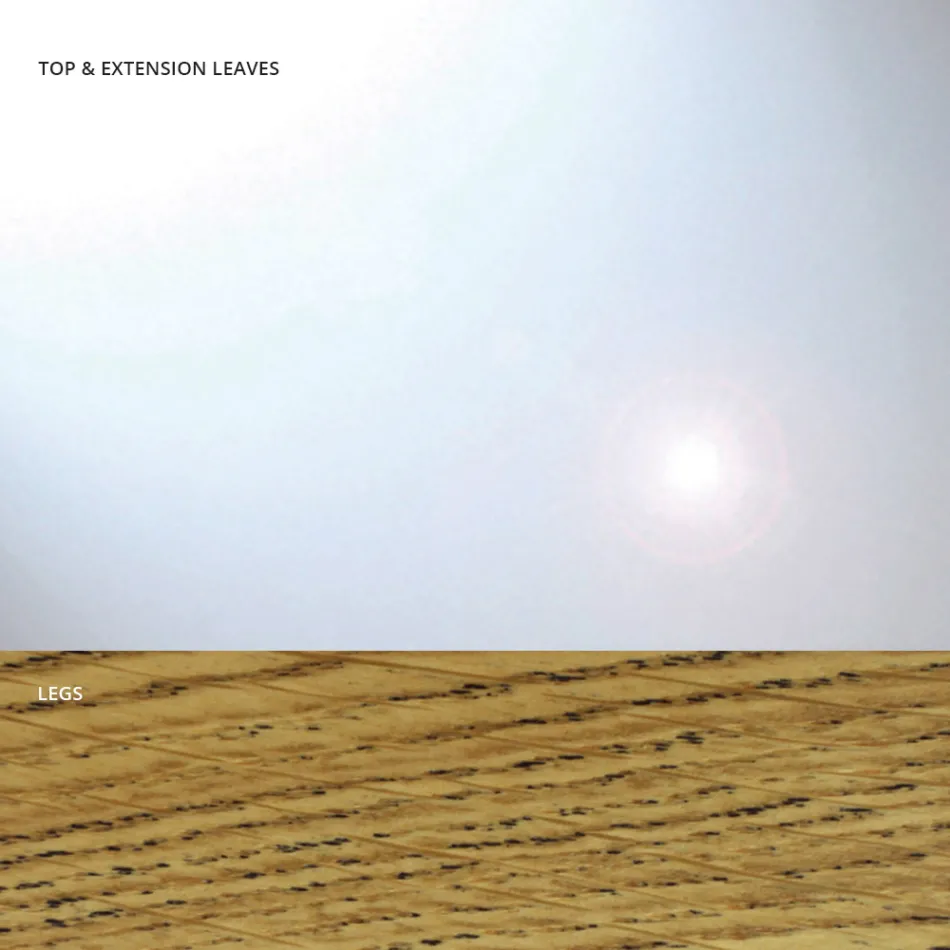 Extendable Dining Table Up to 280 cm in Glass Made in Italy - Antimo Viadurini