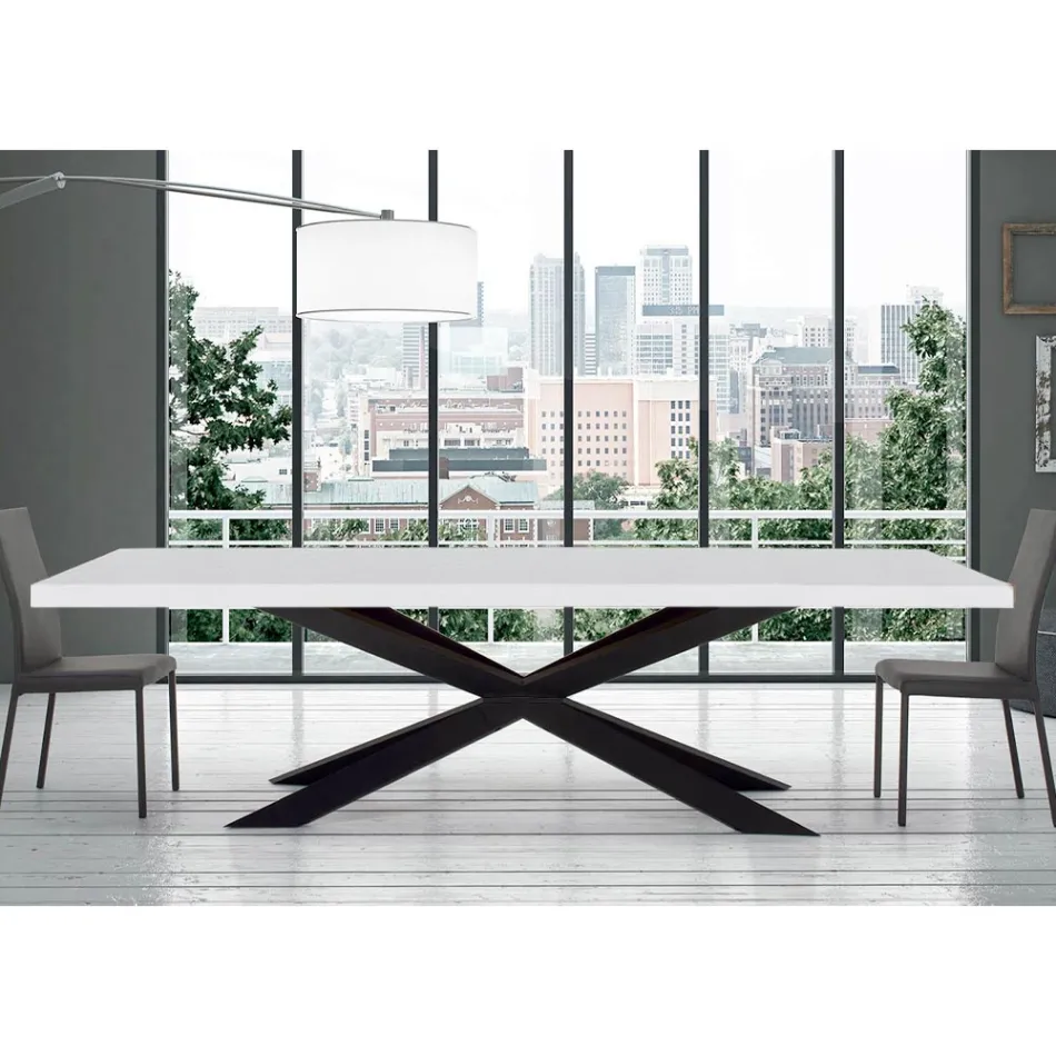 Extendable Dining Table up to 300 cm in Laminate Made in Italy - Grotta Viadurini