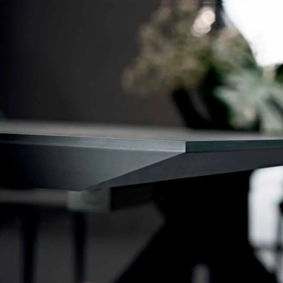 Extendable Dining Table Up to 300 cm in Laminate Made in Italy - Settimmio Viadurini