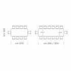 Extendable Dining Table Up to 300 cm in Laminate Made in Italy - Settimmio Viadurini