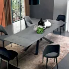 Extendable Dining Table Up to 300 cm in Laminate Made in Italy - Settimmio Viadurini