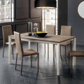 Extendable Dining Table Up to 334 cm Wood Effect Made in Italy - Maltese