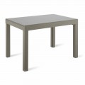 Extendable Dining Table Up to 350 cm in Glass, Melamine and Metal - Meryl