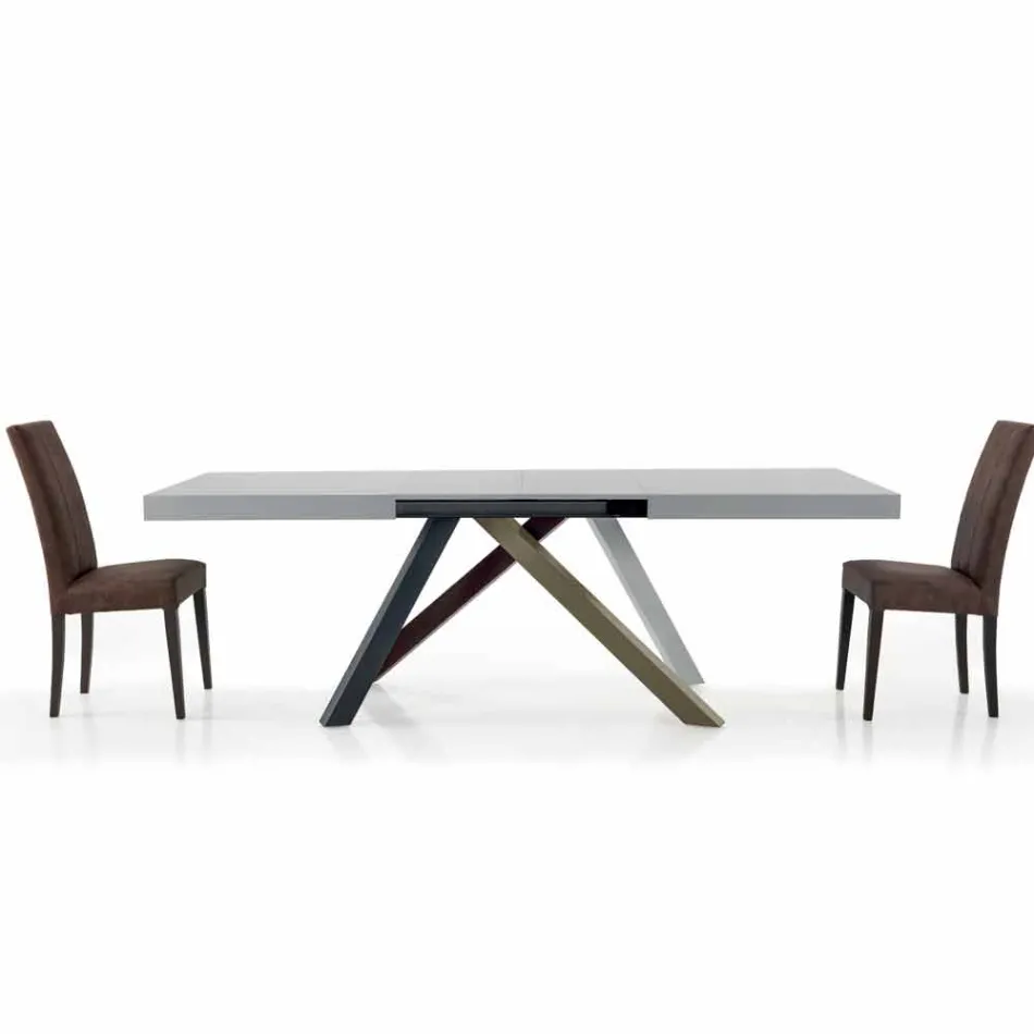 Extendable Dining Table up to 450 cm in Laminated Made in Italy – Salentino Viadurini