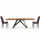Extendable Dining Table up to 450 cm in Laminated Made in Italy – Salentino Viadurini