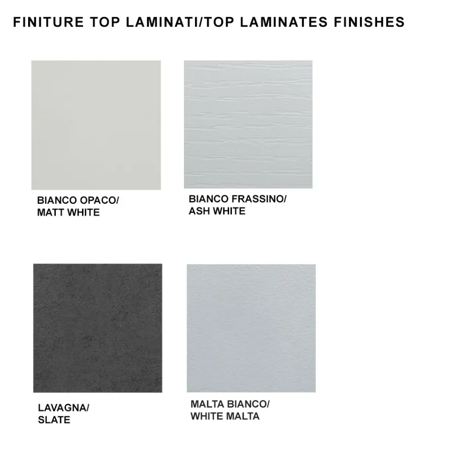 Extendable dining table up to 450 cm in laminate Made in Italy - Salentino Viadurini