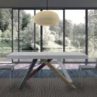 Extendable Dining Table up to 450 cm in Laminated Made in Italy – Salentino Viadurini