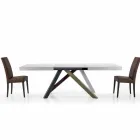 Extendable Dining Table up to 450 cm in Laminated Made in Italy – Salentino Viadurini