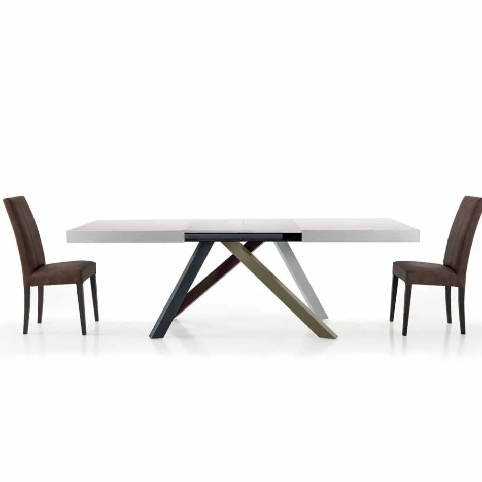 Extendable Dining Table up to 450 cm in Laminated Made in Italy – Salentino Viadurini
