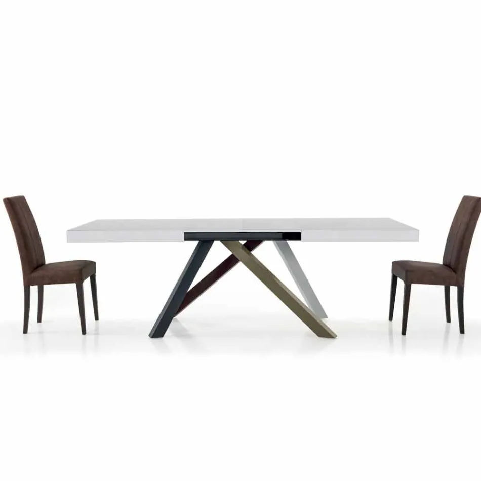 Extendable Dining Table up to 450 cm in Laminated Made in Italy – Salentino Viadurini