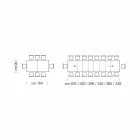 Dining Table Extendable up to 450cm in Laminate Made in Italy - Salentino Viadurini