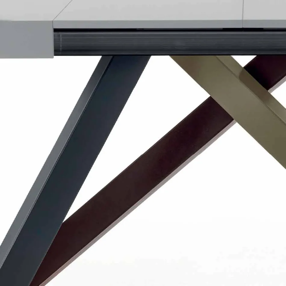 Dining Table Extendable up to 450cm in Laminate Made in Italy - Salentino Viadurini