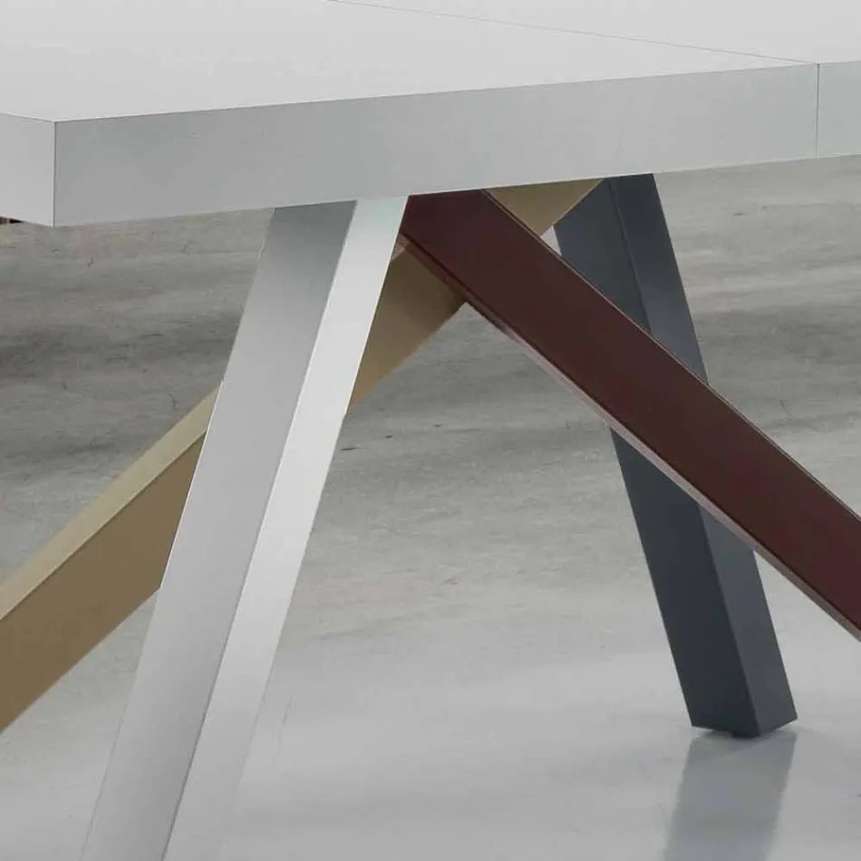 Dining Table Extendable up to 450cm in Laminate Made in Italy - Salentino Viadurini