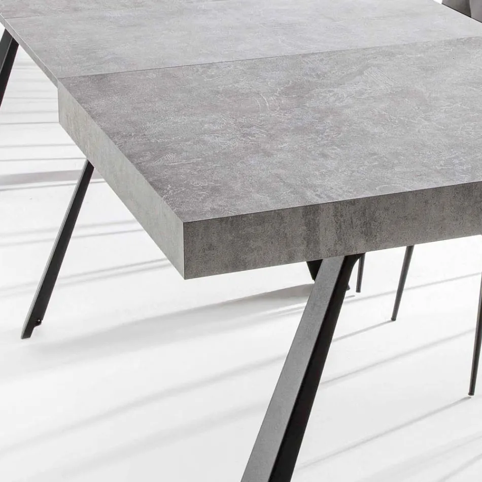 Extendable Dining Table Up to 500 cm with Melamine Top - Raimondo Viadurini