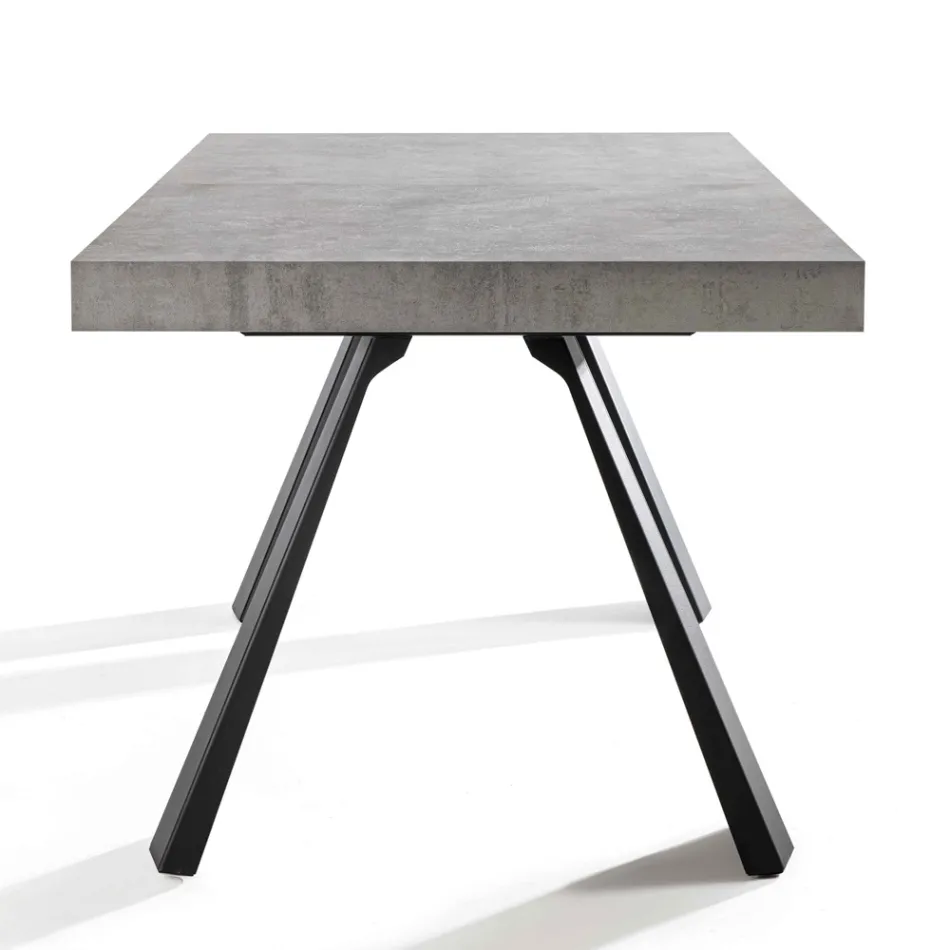Extendable Dining Table Up to 500 cm with Melamine Top - Raimondo Viadurini