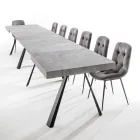 Extendable Dining Table Up to 500 cm with Melamine Top - Raimondo Viadurini