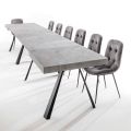 Extendable Dining Table Up to 500 cm with Melamine Top - Raimondo