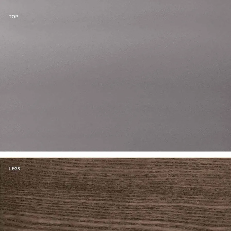 Dimitri extensible smoked glass dining table made in Italy Viadurini