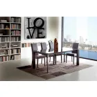 Extendable Dining Table, Tempered Glass Top - Faleria Viadurini