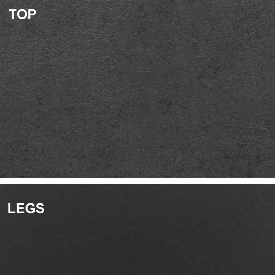 Dining Table with Barrel Top in HPL Laminate Made in Italy - Settimmio Viadurini