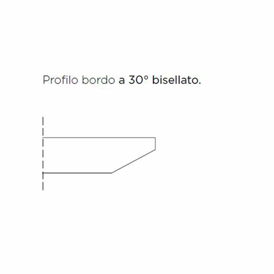Dining Table with Barrel Top in HPL Laminate Made in Italy - Settimmio Viadurini