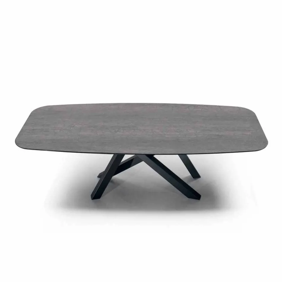 Dining Table with Top in Precious Made in Italy Hypermarble - Settimmio Viadurini