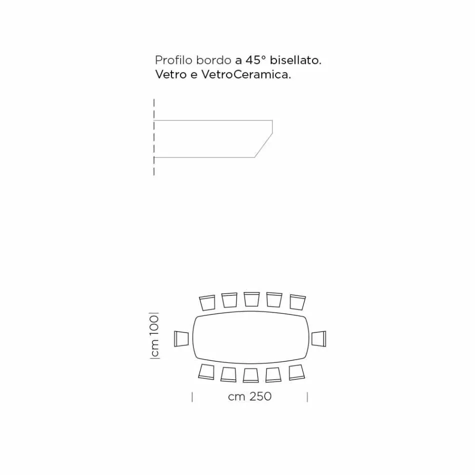 Dining Table with Top in Precious Made in Italy Hypermarble - Settimmio Viadurini
