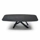 Dining Table with Top in Precious Made in Italy Hypermarble - Settimmio Viadurini