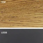 Dining Table with Veneered Wood Top Made in Italy - Settimmio Viadurini