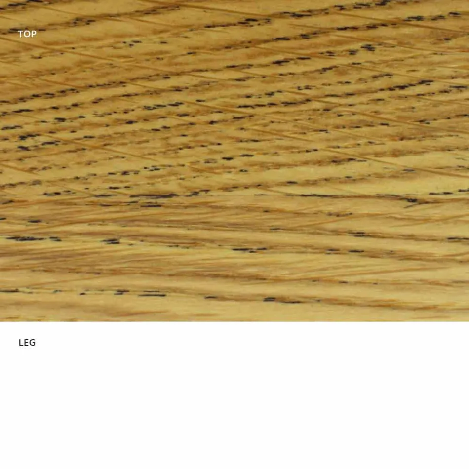 Dining Table with Oval Top Made in Italy Precious Veneer - Dollars Viadurini