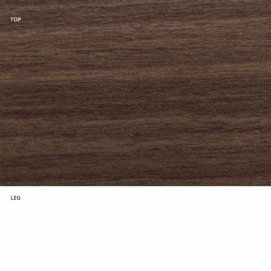 Dining Table with Oval Top in HPL Laminate Made in Italy - Dollars Viadurini