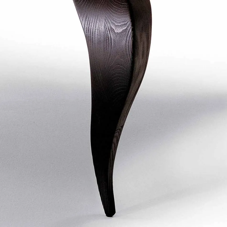 Luxury design dining table in solid wood, made in Italy, Filo Viadurini