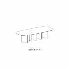 Design Dining Table in Ceramic and Smoked Glass Base Made in Italy - Random Viadurini