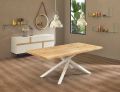 Design Dining Table in Wood and Metal Made in Italy - Skipper