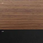 Veneered Dining Table with Steel Base Made in Italy - Dalmata Viadurini