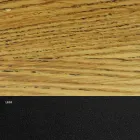 Veneered Dining Table with Steel Base Made in Italy - Dalmata Viadurini