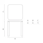 Hpl Dining Table with Polyethylene Legs Made in Italy - Glen Viadurini