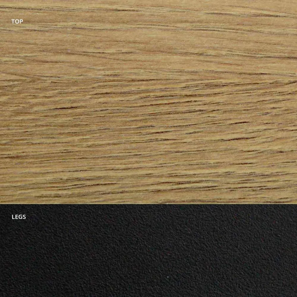 Dining Table in HPL Laminate and Steel Made in Italy High Quality - Dalmata Viadurini