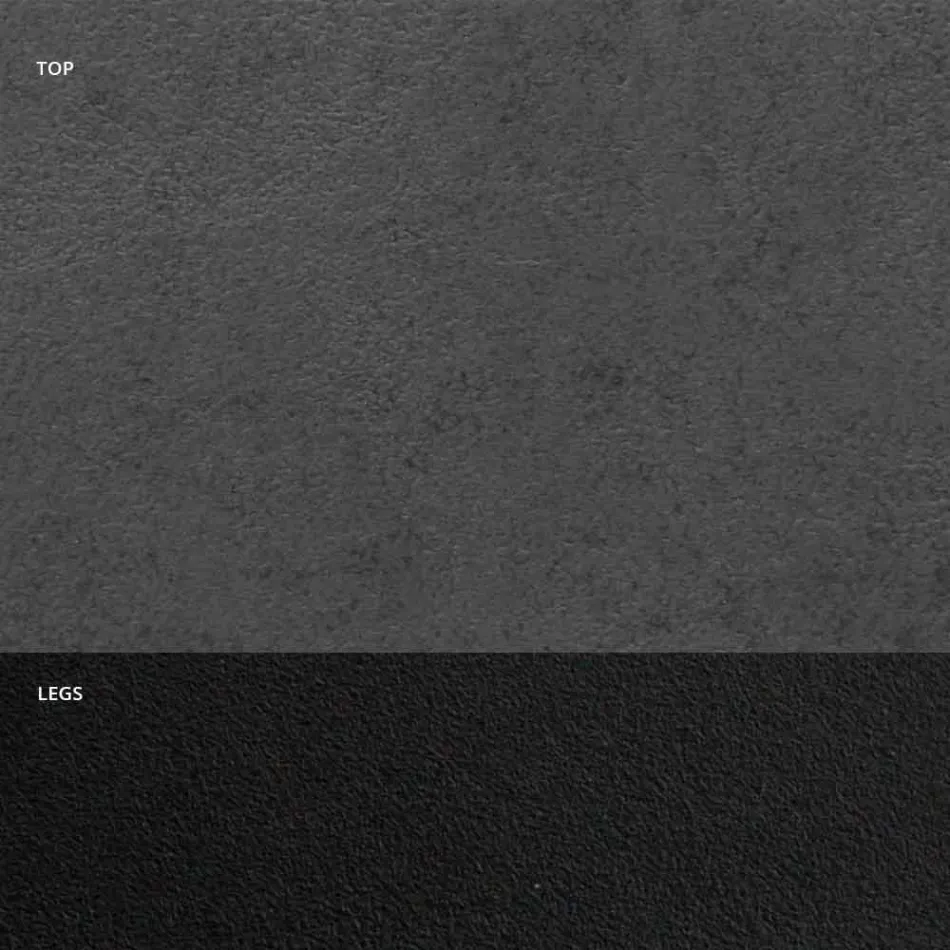 Dining Table in HPL Laminate and Steel Made in Italy High Quality - Dalmata Viadurini