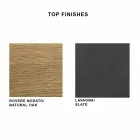 Dining Table in HPL Laminate and Precious Steel Made in Italy - Settimmio Viadurini