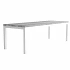 Modern Design Outdoor Wood and Aluminum Dining Table - Ganges Viadurini