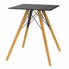Square Design Wood and Hpl Dining Table, 4 Pieces - Faz Wood by Vondom Viadurini