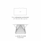 Dining table in modern solid wood made in Italy, Mitia Viadurini