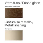 Made in Italy Design Dining Table in Fused Glass in Bronze or Smoke - Moro Viadurini