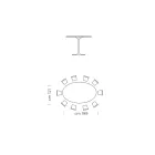 Oval Dining Table with Luxury Fenix Top Made in Italy - Dollars Viadurini